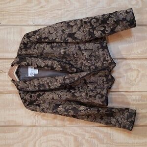 Vintage Expose Retro Cotton Tapestry Jacquard Boho Crop Jacket …